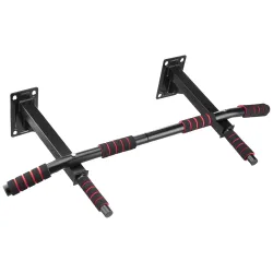 Amazon Basics Wall Mounted Pull-Up Bar | for Pull-Ups, Chin-Ups & Leg Raises | Non-Slip Grip | Max Load Capacity - 120 k