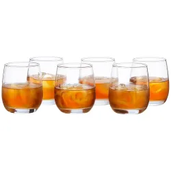 amazon basics Whiskey Glass Set of 6 (350ml Each)