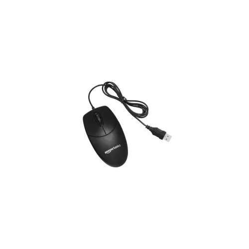Image of amazon basics Wired 1000 DPI Optical Sensor Mouse 