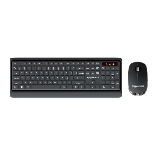 Image of Amazon Basics Wireless Keyboard and Mouse Combo 