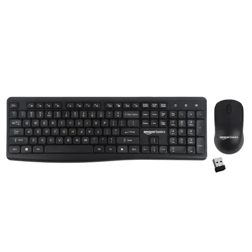 Image of Amazon Basics Wireless Keyboard and Mouse Combo