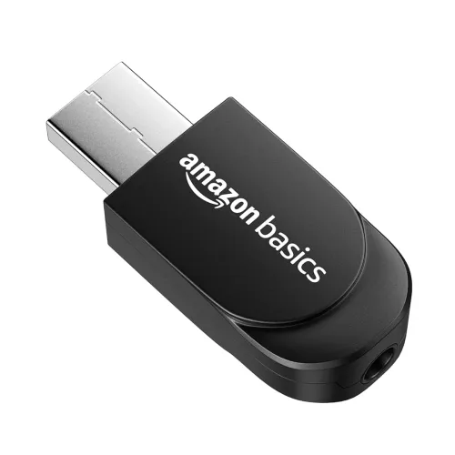 Image of Amazon Basics 2 in 1 Bluetooth 5.0 Transmitter Receiver