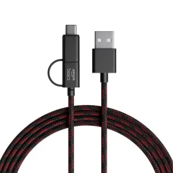 amazon basics 2-in-1 Type-C and Micro USB Braided Cable