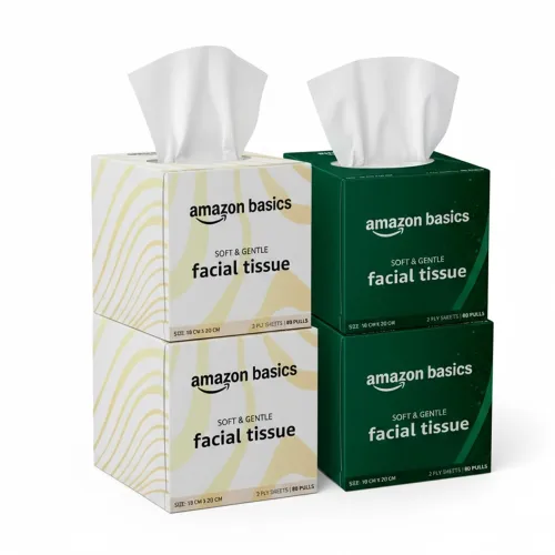 Image of Amazon brand- Amazon Basics 2-Ply Facial Tissue paper