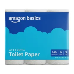 Amazon brand- Amazon Basics 3 ply Toilet tissue Paper Roll 1260 pulls 