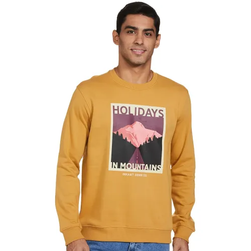 Image of Amazon Brand - INKAST Men Cotton Blend Mock Neck Sweatshirt