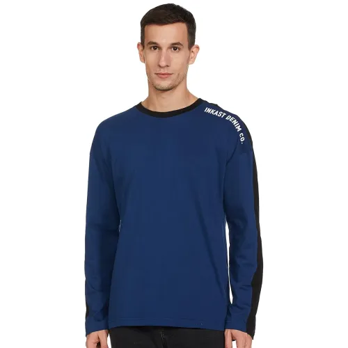 Image of Amazon Brand - INKAST Men's Color Block Relaxed T-Shirt 