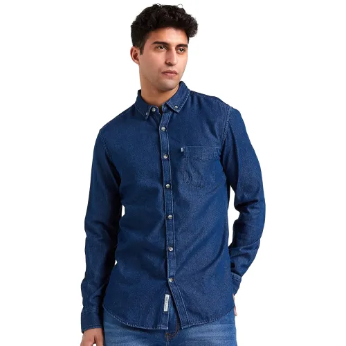 Image of Amazon Brand - INKAST Men's Solid Slim Fit Casual Shirt