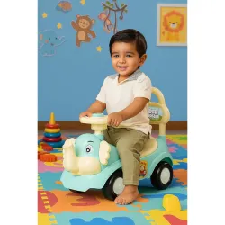 Amazon Brand - Jam & Honey Elephant Car Ride On for Kids 2 Years+