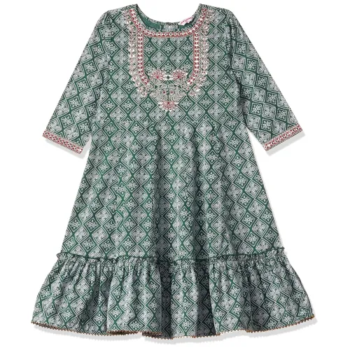 Image of Amazon Brand - Jam & Honey Girls Long Kurti