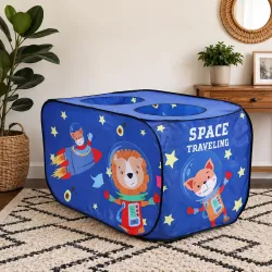 Amazon Brand - Jam & Honey Space Rocket Car Theme Play Tent Indoor Outdoor | Kids Pop Up Tent House for Boys & Girls