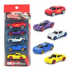 Amazon Brand - Jam & Honey Die-Cast Metal Toy Cars Po5