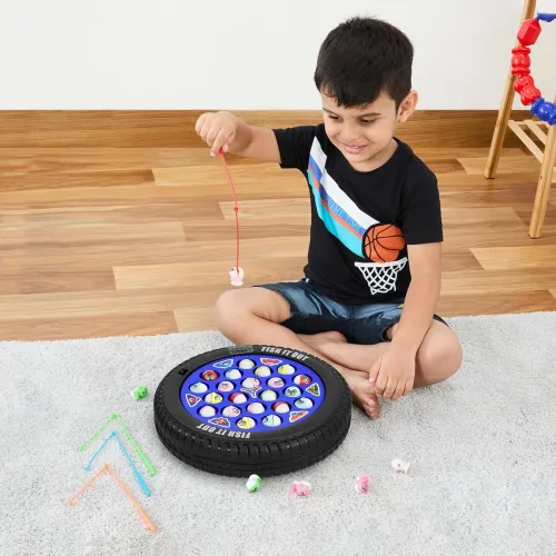 Image of Amazon Brand - Jam & Honey Musical Board Fish Game