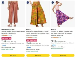 Amazon Brand - Myx Women Relaxed Fit Palazzo