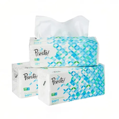 Image of Amazon Brand - Presto! 2 Ply Facial Tissue Box