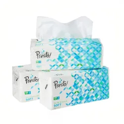 Amazon Brand - Presto! 2 Ply Facial Tissue Box