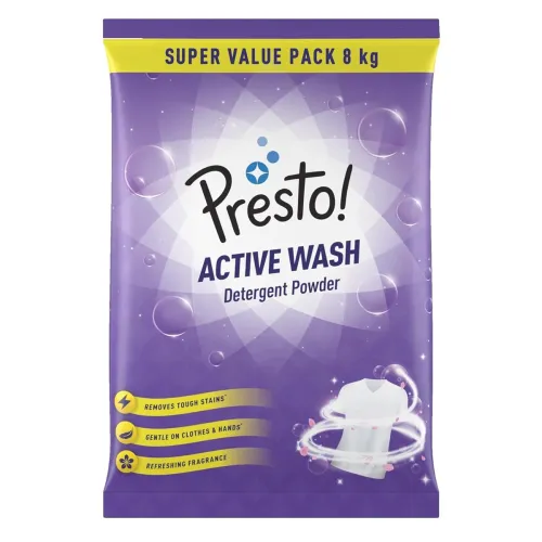 Image of Amazon Brand - Presto! Active Wash Detergent Powder 8 Kg