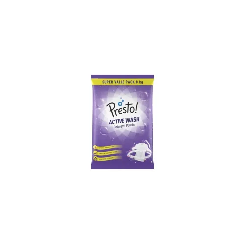 Image of Amazon Brand - Presto! Active Wash Detergent Powder 8 Kg