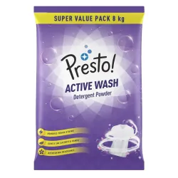 Amazon Brand - Presto! Active Wash Detergent Powder 8 Kg 