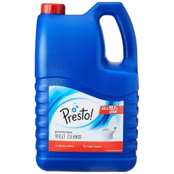 Amazon Brand - Presto! Disinfectant Toilet Cleaner | Original | 5 Litre | Kills 99.9% Germs