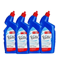 Amazon Brand - Presto! Disinfectant Toilet Cleaner 1 L X 4 Packs