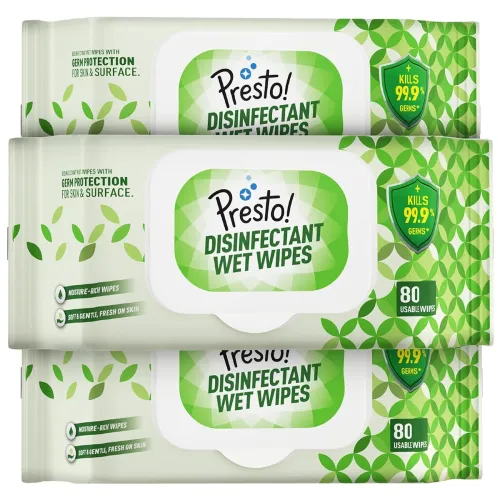 Image of Amazon Presto! Disinfectant Wet Wipes with Lid