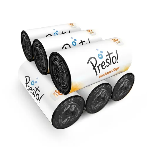 Image of Amazon Brand - Presto! Garbage Bags | Medium | 180 Count | 30 Bags X 6 Rolls