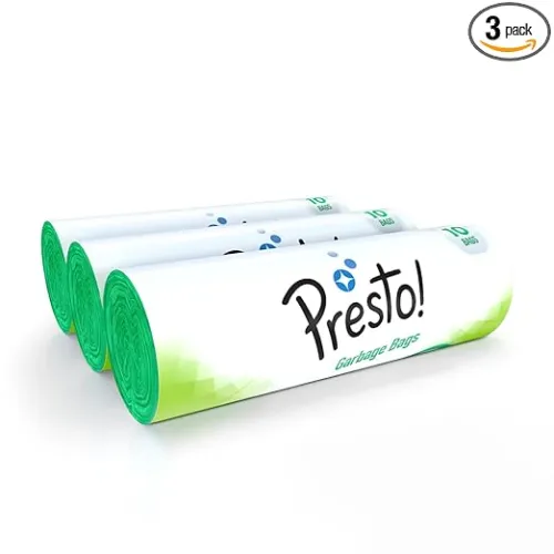 Image of Amazon Brand - Presto! Garbage Bags, Xl - 10 Bags, Po3