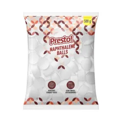 Amazon Brand - Presto! Naphthalene Balls | 500g