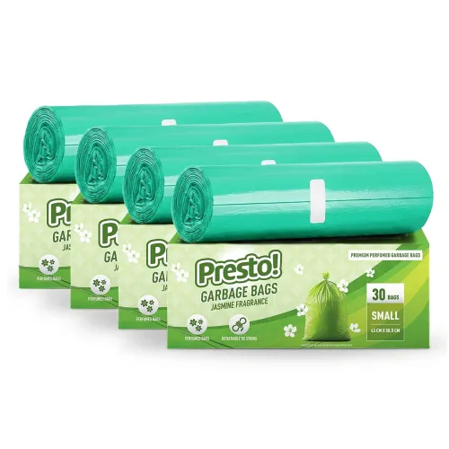 Image of Amazon Brand - Presto! Premium Perfume Garbage Bags 120 Count