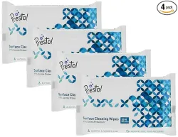 Amazon Brand - Presto! Surface Cleaning 120 Wipes