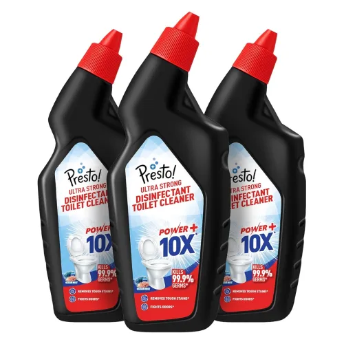 Image of Amazon Brand Presto! Toilet Cleaner 3L (1L x 3), Ocean Mist