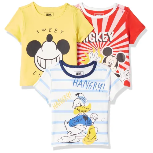 Image of Amazon Brand Regular Fit Baby Unisex T-Shirt Age 0-2 Years