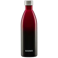 Amazon Brand - Solimo 1000ml Stainless Steel Vacuum Insulated Bottle | Double-Wall Insulation, Leak-Proof, 24 Hours Hot and Cold | for Work, Home, Commute and Travel | Red & Black