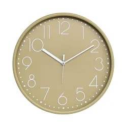 Amazon Brand - Solimo 12-Inch Quartz Plastic Analog Wall Clock