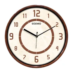Amazon Brand - Solimo 12 Inches & Glass Wall Clock