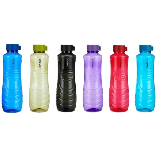 Image of Amazon Brand - Solimo 1L Water Bottle * Set of 6