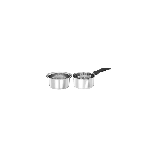 Image of Amazon Brand - Solimo - 2 Pcs Stainless Steel Cookware Set 