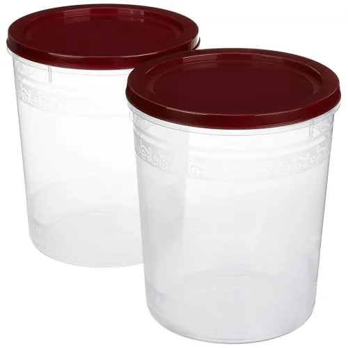 Image of Amazon Brand - Solimo 2-Piece Kitchen Storage Container Set, 7.5 litres