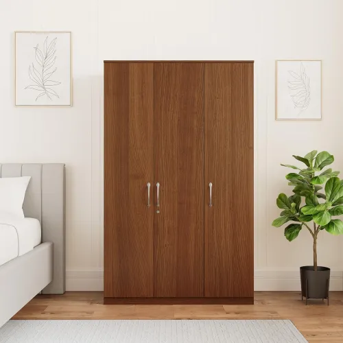 Image of Amazon Brand - Solimo Medusa Engineered Wood 3 Doors Wardrobe