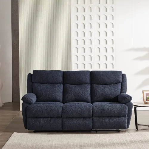 Image of Amazon Brand - Solimo Stanovo Manual 3 Seater Fabric Recliner 
