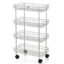 Amazon Brand - Solimo 4-Tier Ventilated Storage 