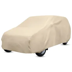 Amazon Brand - Solimo 7 Seater Car Cover, Beige (Innova, Innova Crysta, Ertiga, Marazzo, Etc.), for Car
