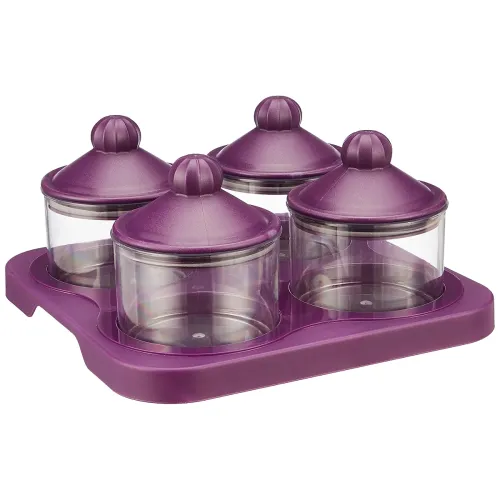 Image of Amazon Brand - Solimo Airtight Dry Fruit Container Set (4)
