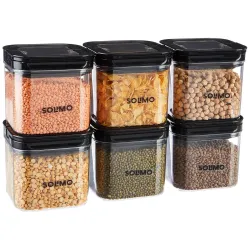 Amazon Brand - Solimo Airtight Plastic Storage Jar 