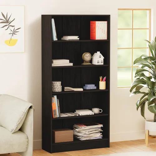 Image of Amazon Brand - Solimo Altamore Engineered Wood Bookshelf (Wenge Finish)