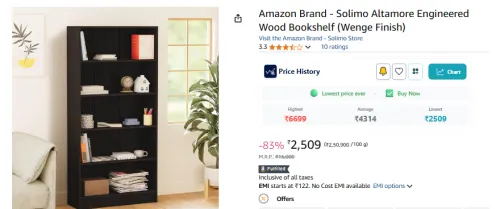 Image of Amazon Brand - Solimo Altamore Engineered Wood