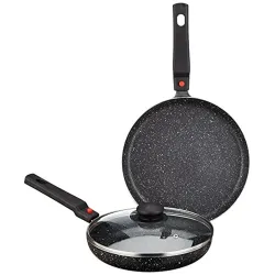 Amazon Brand – Solimo Aluminium Non-Stick Cookware Set set of 2