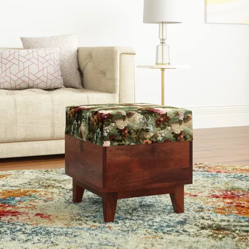 Image of Amazon Brand - Solimo Alyc Modern Square Stool 