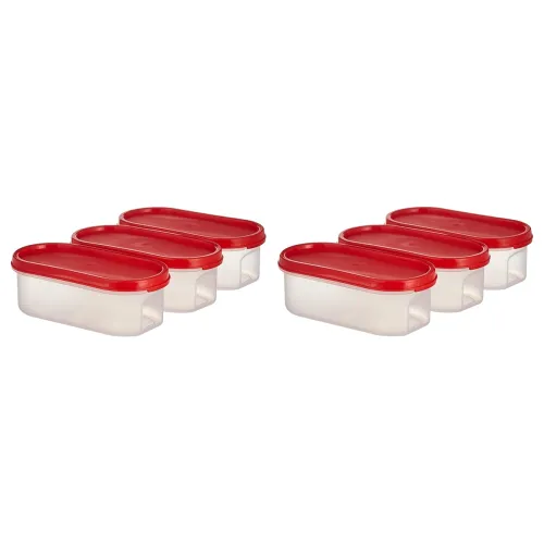 Image of Amazon Brand - Solimo Antimicrobial Modular Plastic Storage Containers 